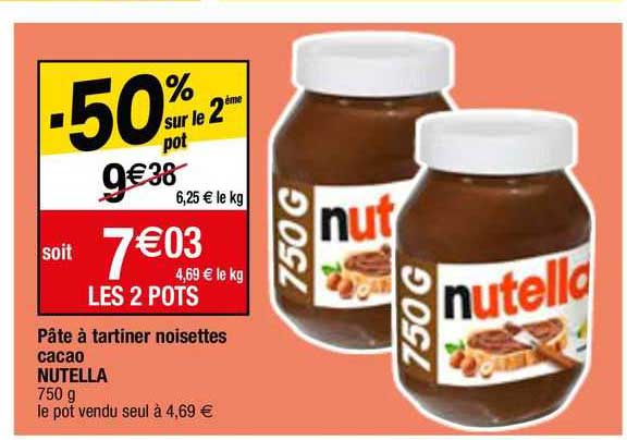 Pâte à Tartiner Noisettes Cacao Nutella