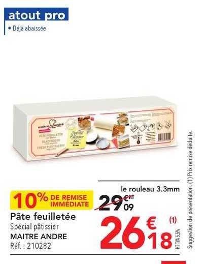 pâte feuilletée maître andre