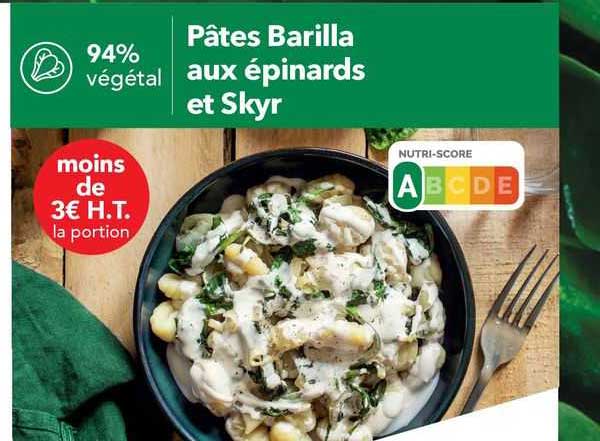 Pâtes Barilla Aux épinards Et Skyr