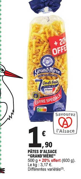 pâtes d'alsace "grand mère"