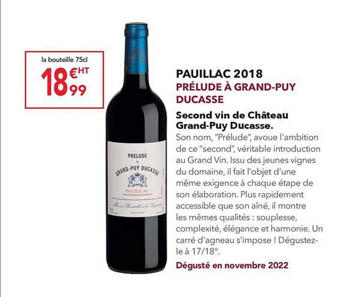 pauillac 2018 prélude à grand-puy ducasse