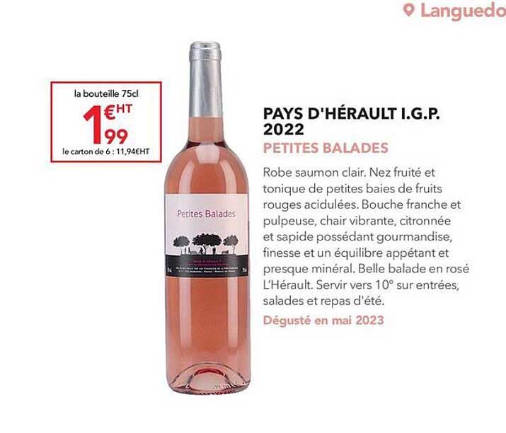 pays d'hérault i.g.p. 2022 petites balades