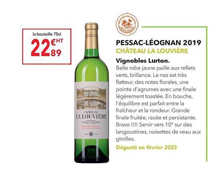 pessac-léognan 2019 château la louvière