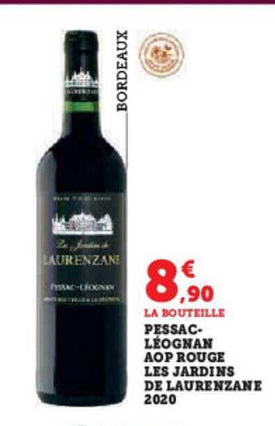pessac-léognan aop rouge les jardins de laurenzane 2020