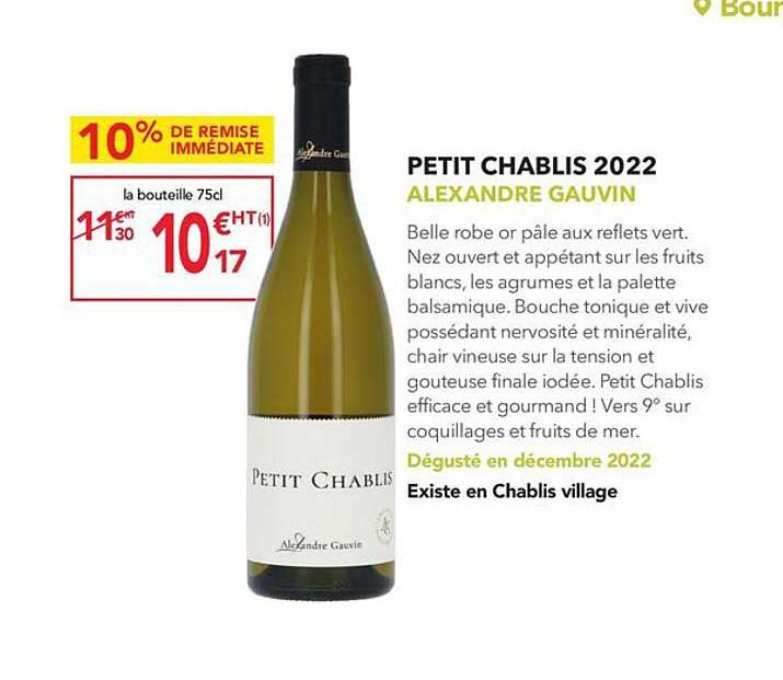 petit chablis 2022 alexandre gauvin