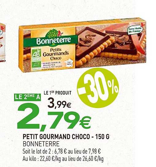 Petit Gourmand Choco Bonneterre - 150 G