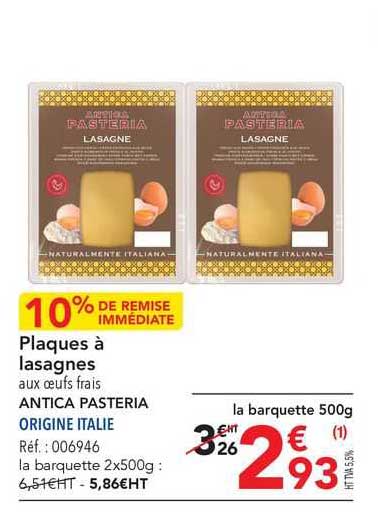 plaques à lasagnes antica pasteria