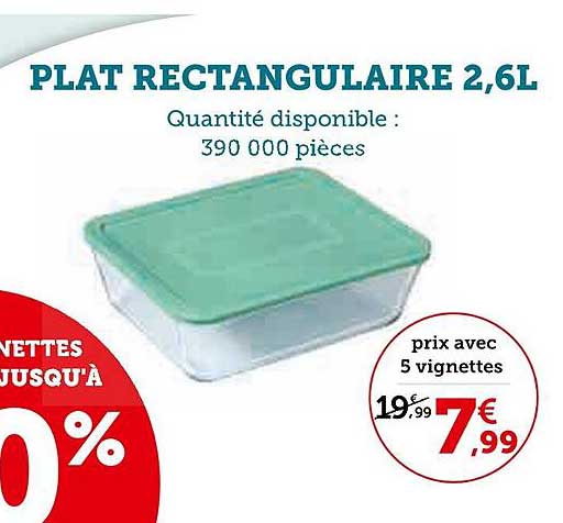 Plat Rectangulaire 2,6 L