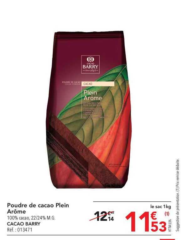 Poudre De Cacao Plein Arôme Cacao Barry