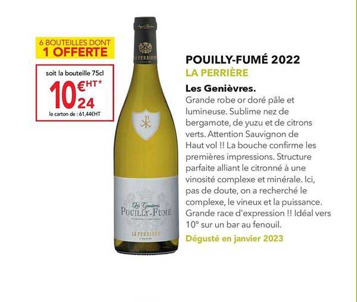 pouilly-fumé 2022 la perrière les genièvres