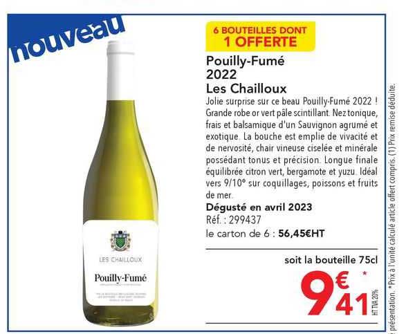 pouilly-fumé 2022 les chailloux