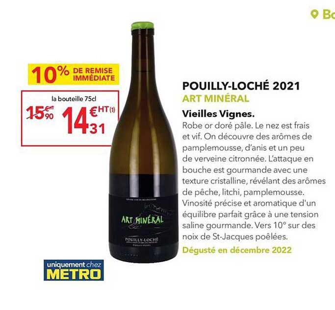 pouilly-loché 2021 art minéral vieilles vignes