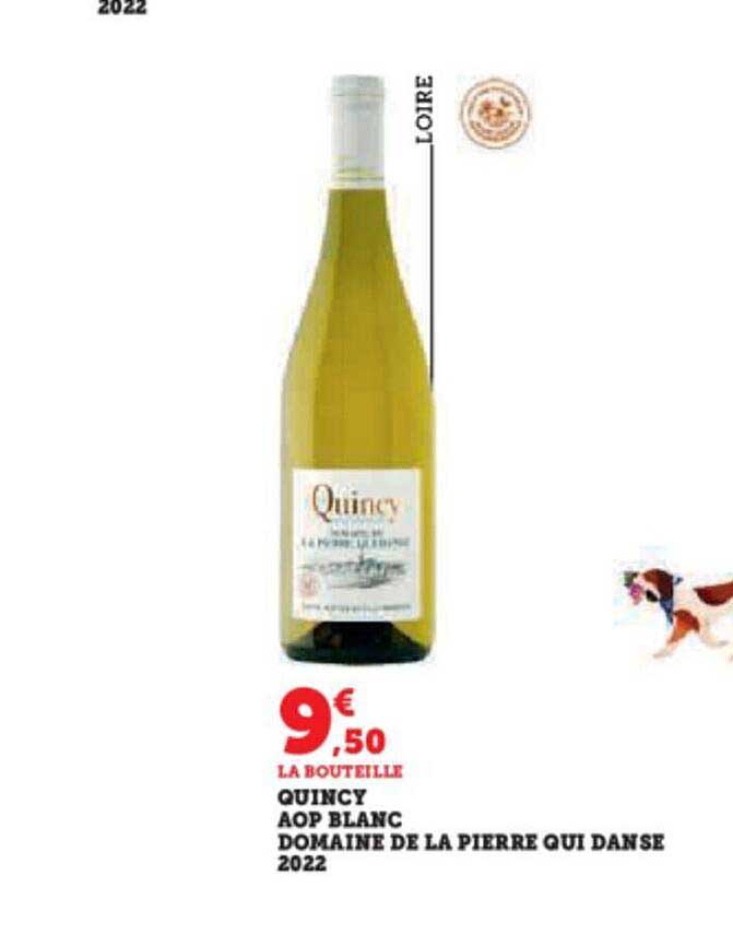 quincy aop blanc domaine de la pierre qui danse 2022