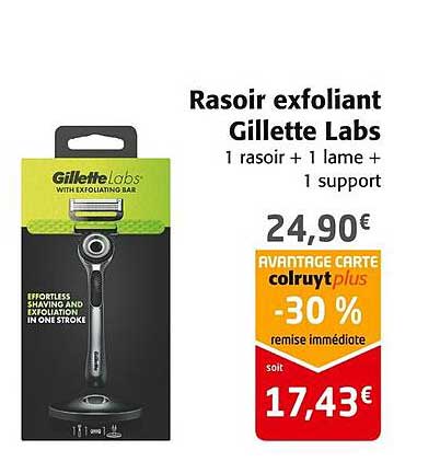 rasoir exfoliant gillette labs