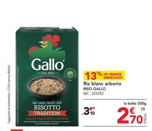 riz blanc arborio riso gallo