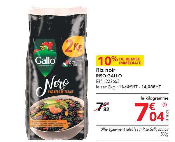 riz noir riso gallo