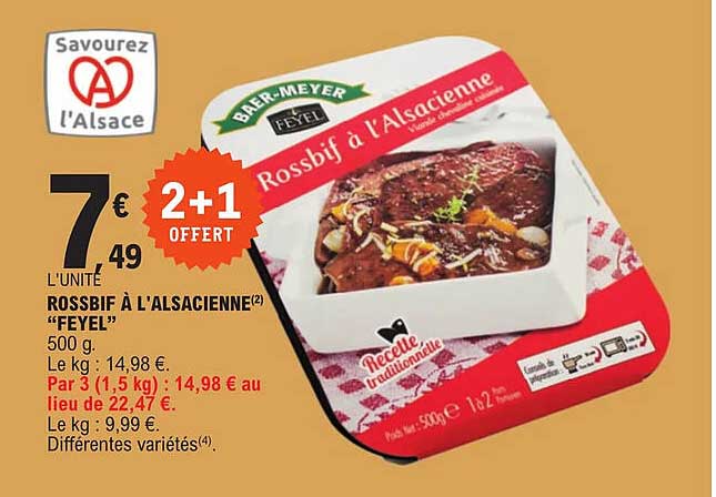 rossbif à l'alsacienne "feyel"