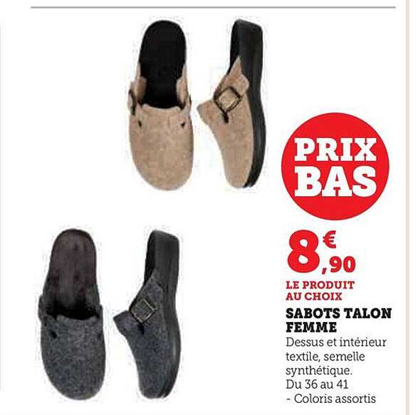 Sabots Talon Femme