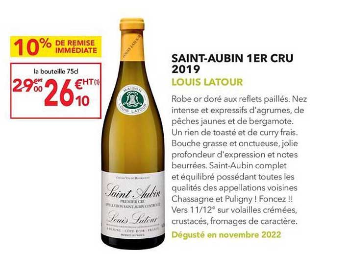 saint-aubin 1er cru 2019 louis latour