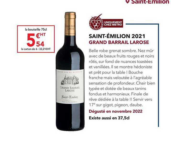 saint-émilion 2021 grand barrail larose