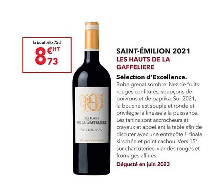 saint-émilion 2021 les hauts de la gaffelière