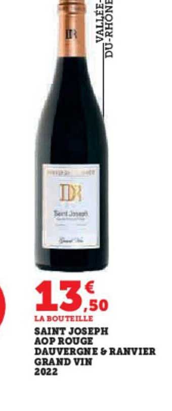 saint joseph aop rouge dauvergne & ranvier grand vin
