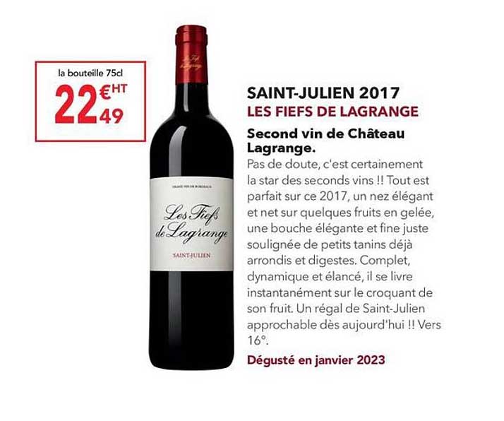 saint-julien 2017 les fiefs de lagrange