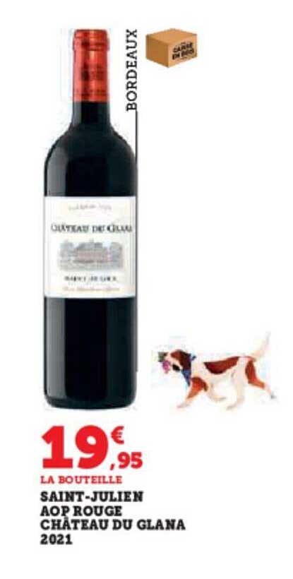 saint-julien aop rouge château du glana 2021