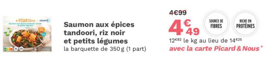Saumon Aux épices Tandoori, Riz Noir Et Petits Légumes