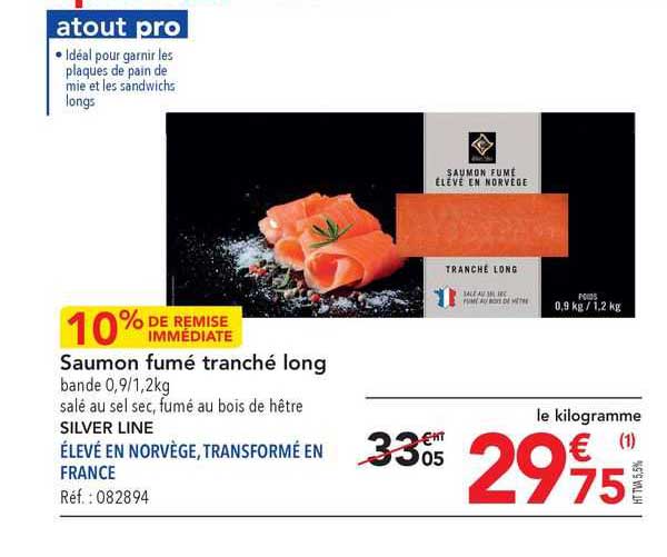 Saumon Fumé Tranché Long