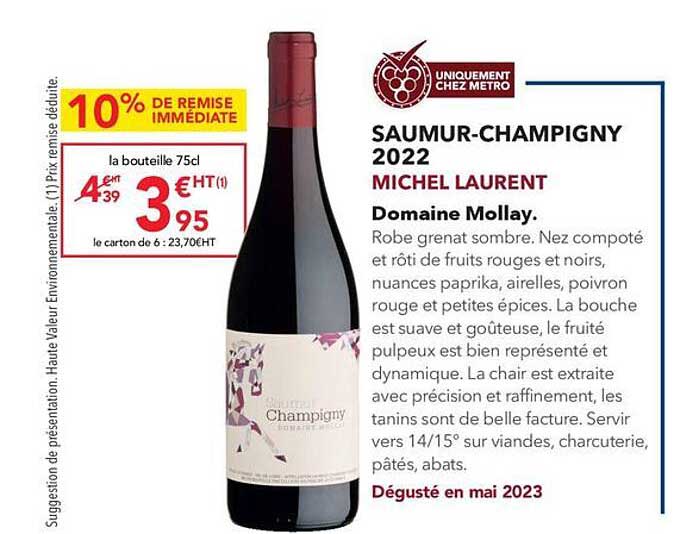 saumur-champigny 2022 michel laurent domaine mollay