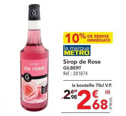 Sirop De Rose Gilbert