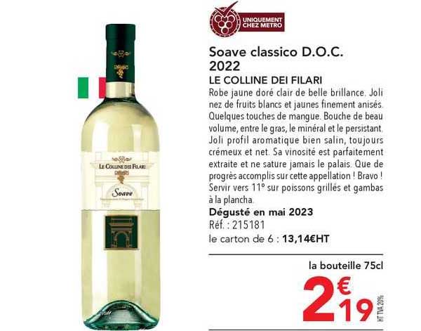 soave classico d.o.c. 2022 le colline dei filari