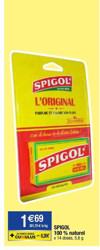 Spigol 100% Naturel