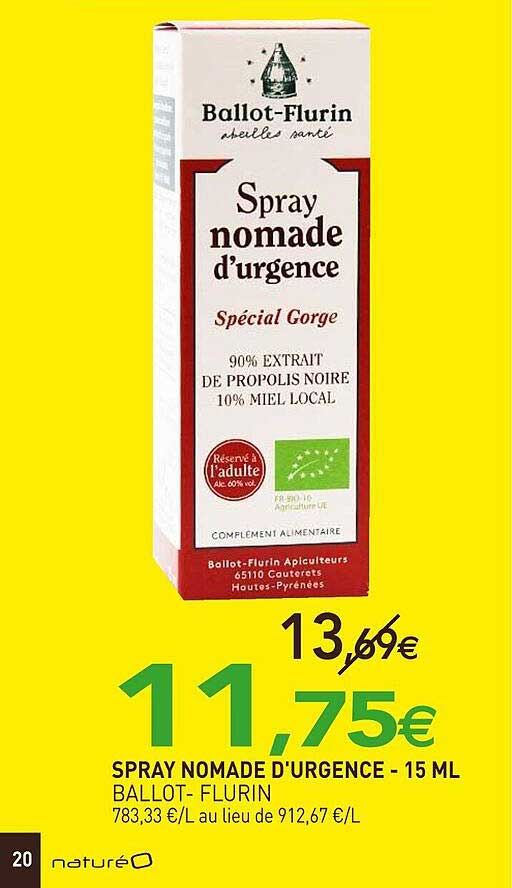 spray nomade d'urgence ballot-flurin