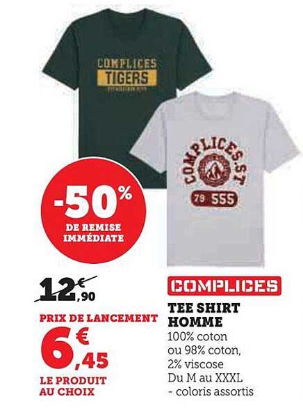 tee-shirt homme complices