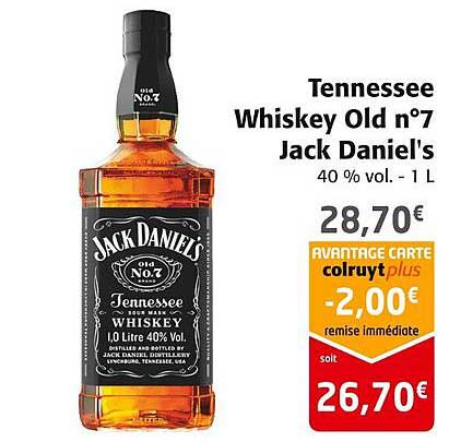 tennessee whiskey old n°7 jack daniel's