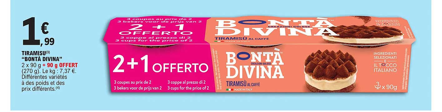 tiramisu "bontà divina"