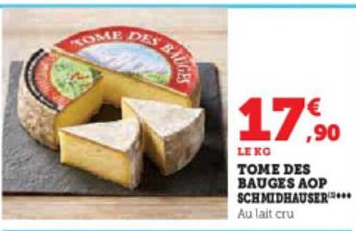 Tome Des Bauges Aop Schmidhauser