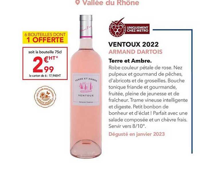 ventoux 2022 armand dartois terre et ambre