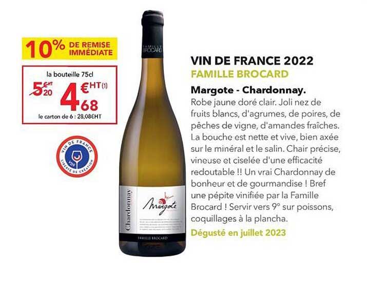 vin de france 2022 famille brocard