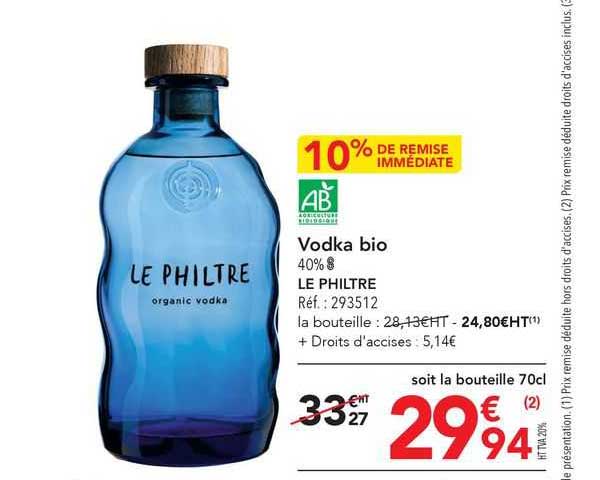 Vodka Bio Le Philtre