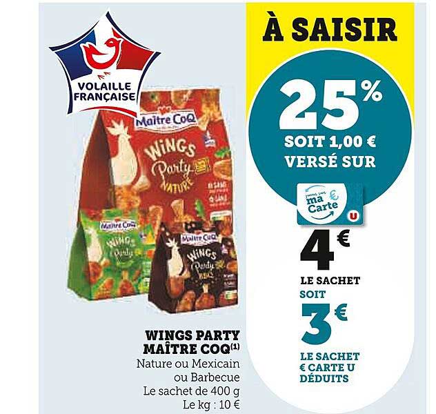 wings party maître coq