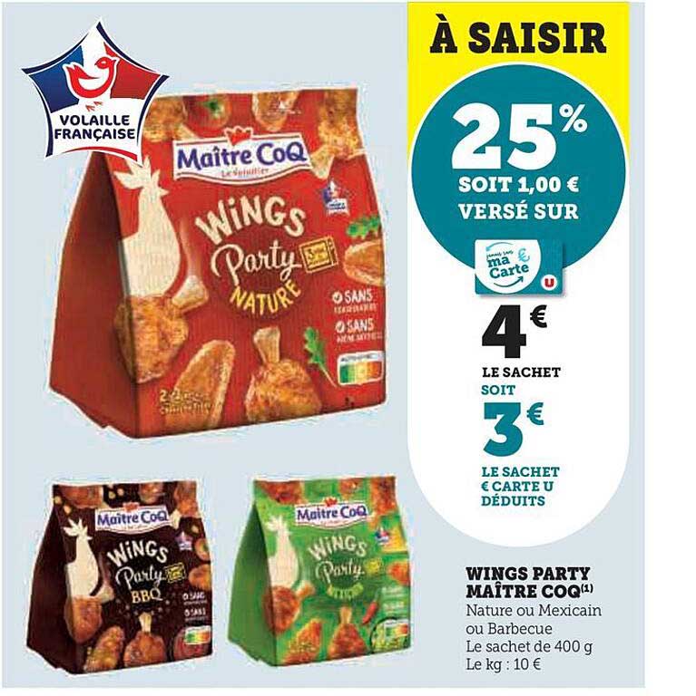 wings party maître coq