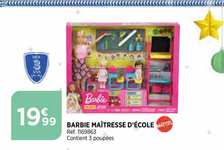 barbie maîtresse d'école