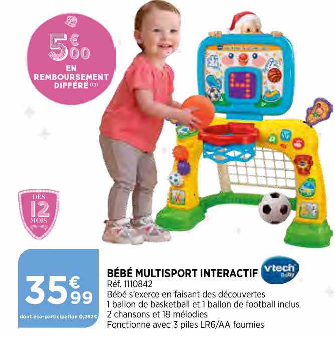 bébé multisport interactif vtech
