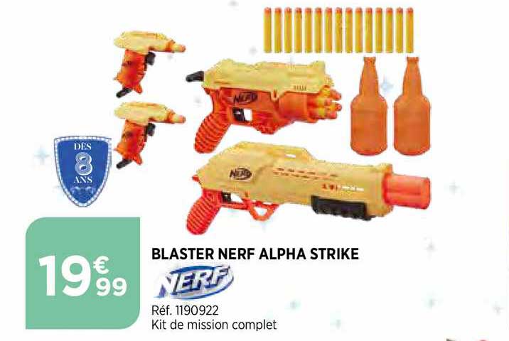 Blaster Nerf Alpha Strike Nerf