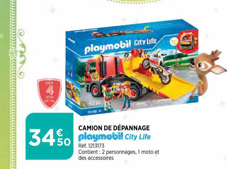 camion de dépannage playmobil city life