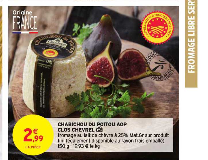 chabichou du poitou aop clos chevrel