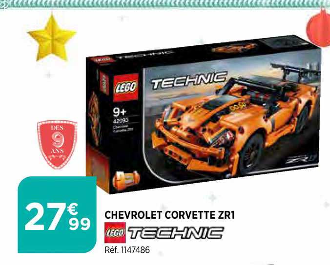 chevrolet corvette zr1 lego technic